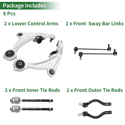 8pcs Front Suspension Control Arm Kit for Nissan Altima (No. ES800357/ES800358)