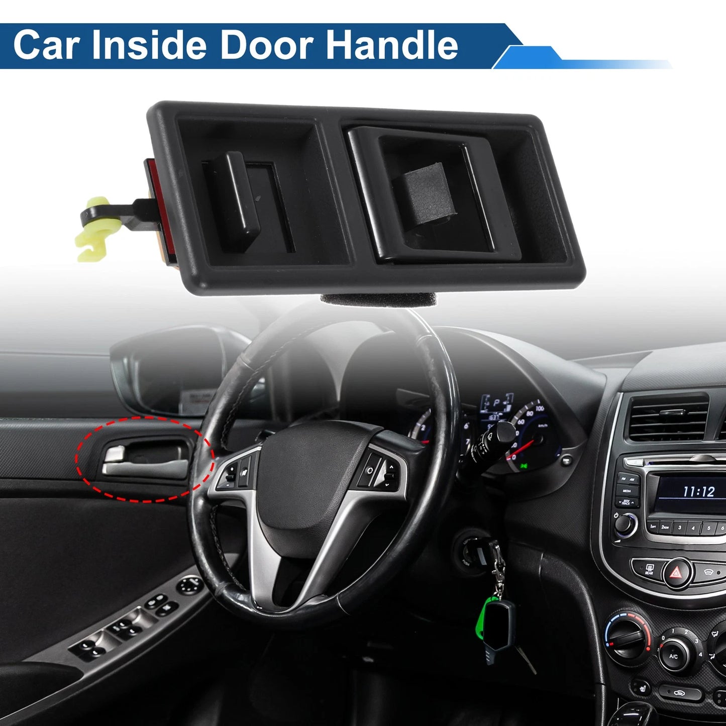 Tailgate Interior Door Handle for Mitsubishi Pajero (1990–2000) MB774953 Black