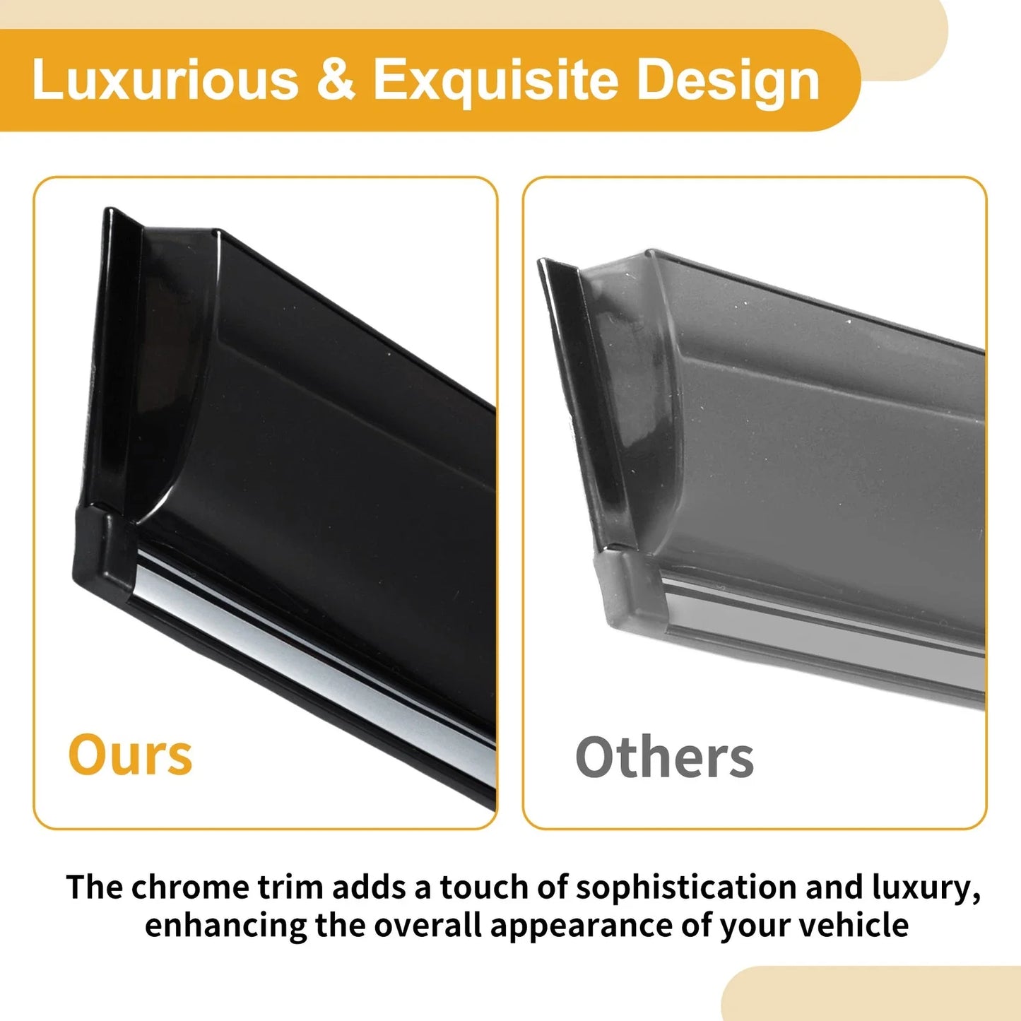 Window Deflectors for Hyundai Accent Hatchback 2012-2017 Side Vent Visors