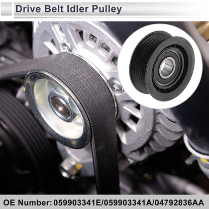 Drive Belt Idler Pulley Serpentine for Chevrolet Cobalt (2005–2007) 059903341E
