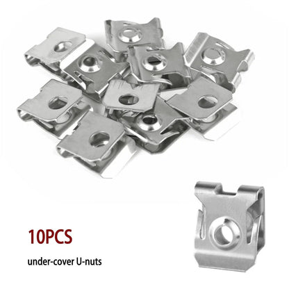 50 x Engine Splash Shield Screws Bolts U-nuts for Ford F-150, Mondeo, Fiesta, Escape