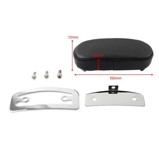 6" Mini Backrest Pad for Harley Dyna, Fat Boy, Sportster XL1200, Softail