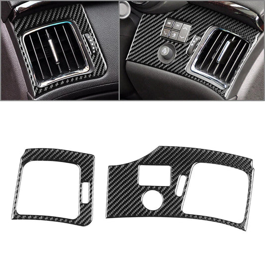 Carbon Fiber Side Air Vent Cover Trim for Cadillac CTS (2008-2013)
