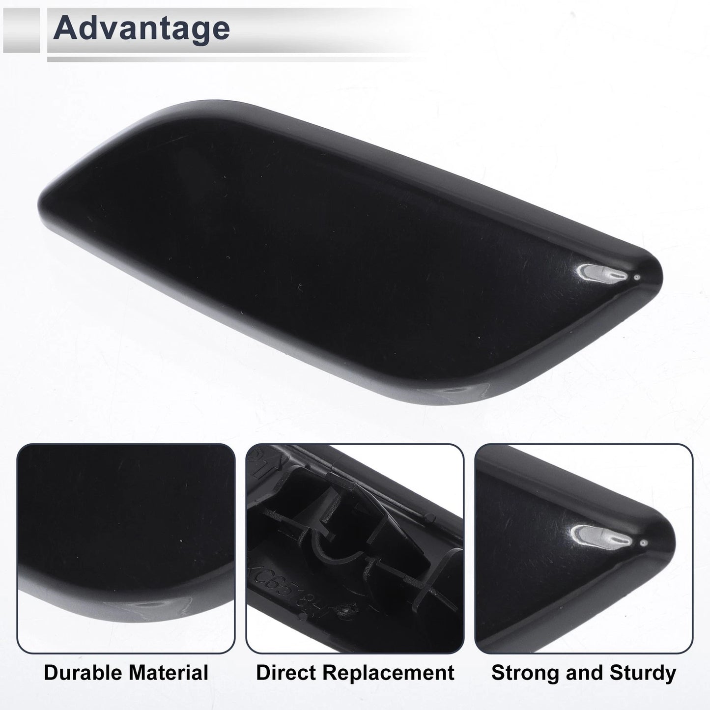 Bumper Headlight Washer Nozzle Cover Cap for Mazda 3 M3 (2004–2013)