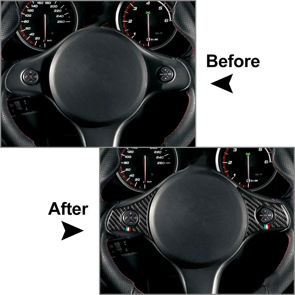 Steering Wheel Multifunctional Panel Cover Trim for Alfa Romeo 159 Brera (2006-2011)