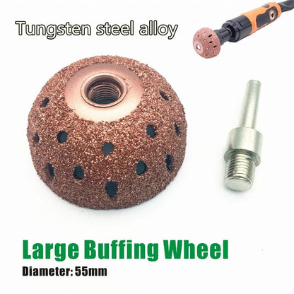 Tungsten Carbide Rasp & Arbor Adaptor Wheel for AU Car Buffing