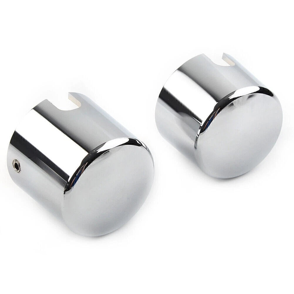 CNC Chrome Rear Axle Nut Cover Cap for Harley Softail Deuce FXSTD (2000–2007)