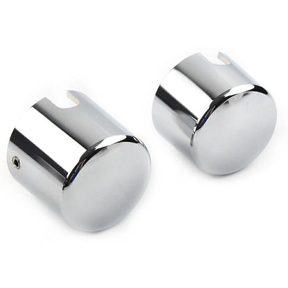 CNC Chrome Rear Axle Nut Cover Cap for Harley Softail Deuce FXSTD (2000–2007)
