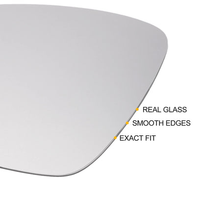 Heated Left Side White Mirror Glass for SEAT, SKODA, Volkswagen Golf