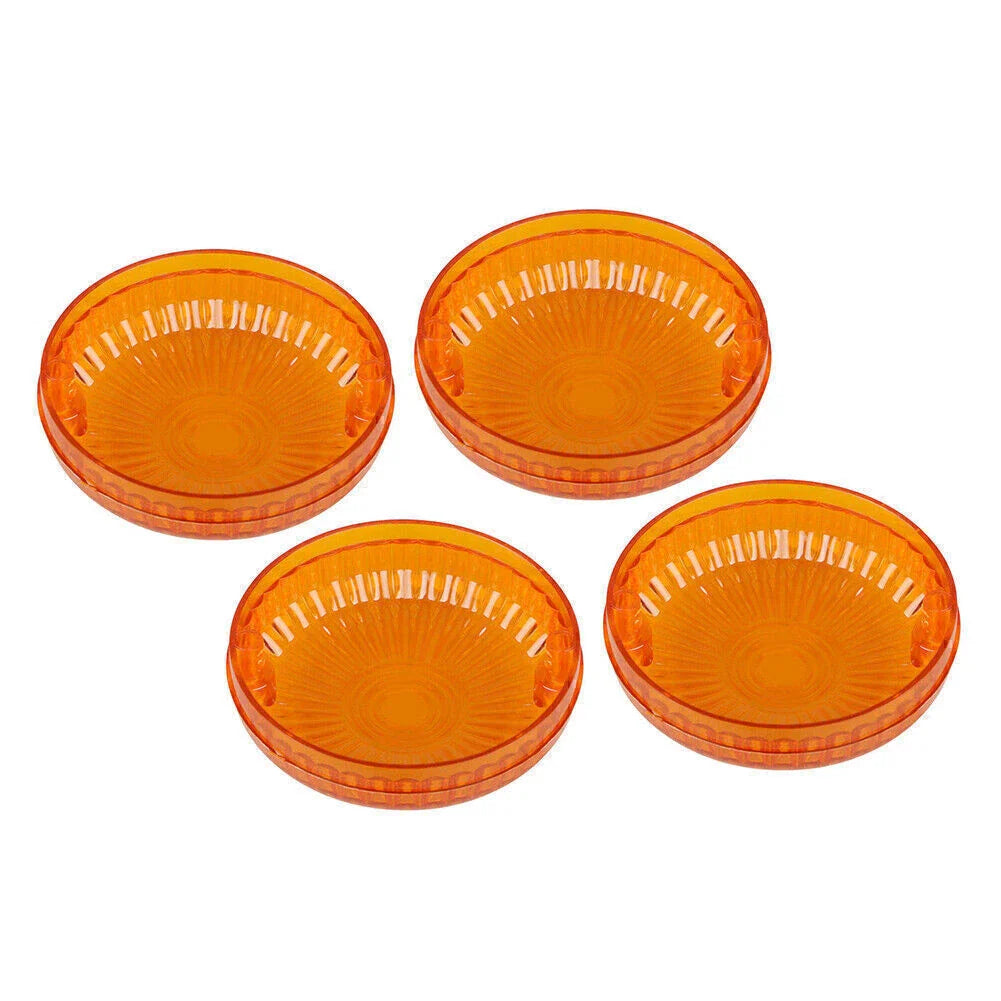 4 x Amber Turn Signal Lens Covers for Yamaha Road Star/V Star 1100/Vmax 1200