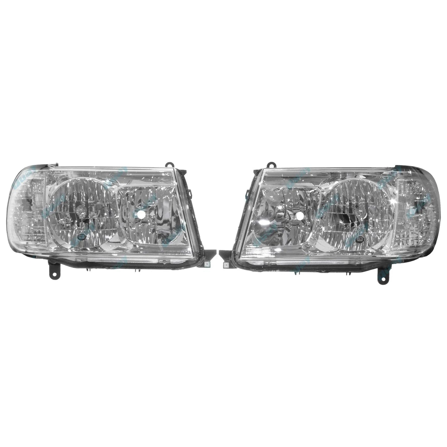 LH+RH Headlights Pair for Toyota Landcruiser 100 Series 2005-On Left Right L+R