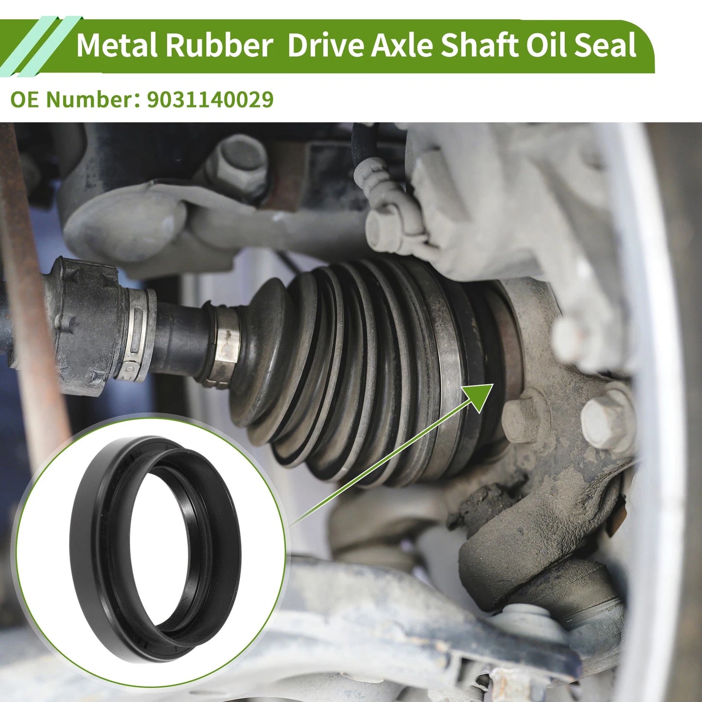 Front Drive Axle Shaft Oil Seal for Toyota Highlander (2001–2019) No. 90311-40029
