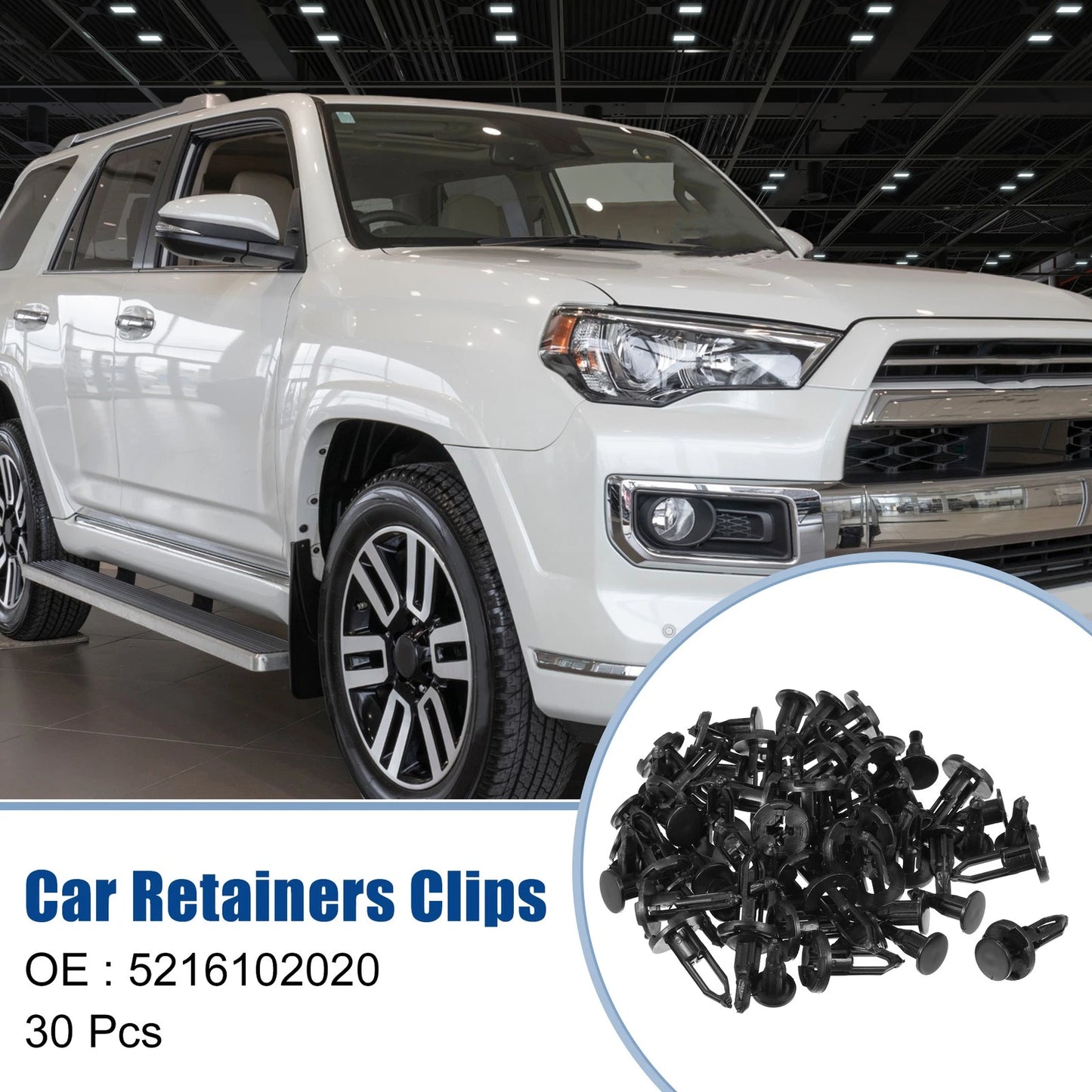 30 Pcs Front Bumper Retainers Clip for Toyota Corolla (2019–2022) No. 5216102020