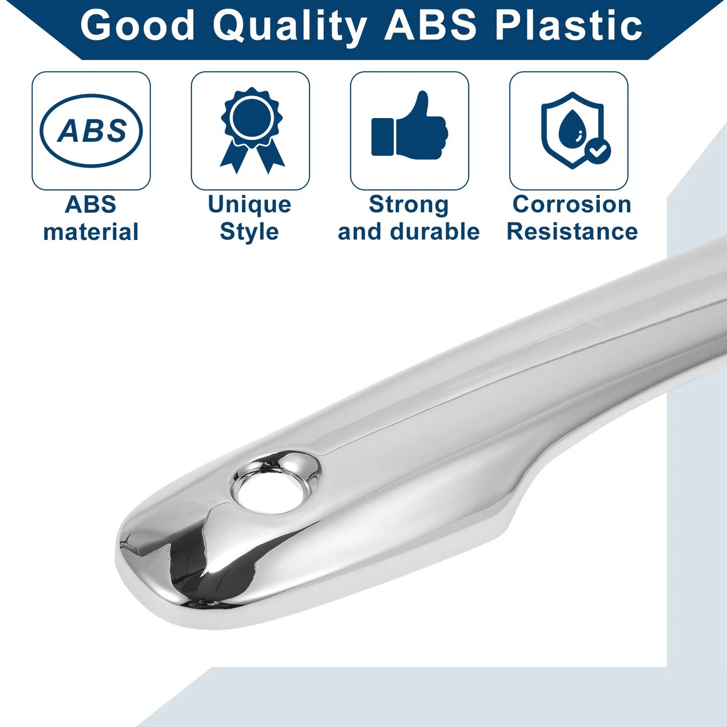 Car Door Handle Cover Trim for Toyota Camry (2018–2024) Silver Tone