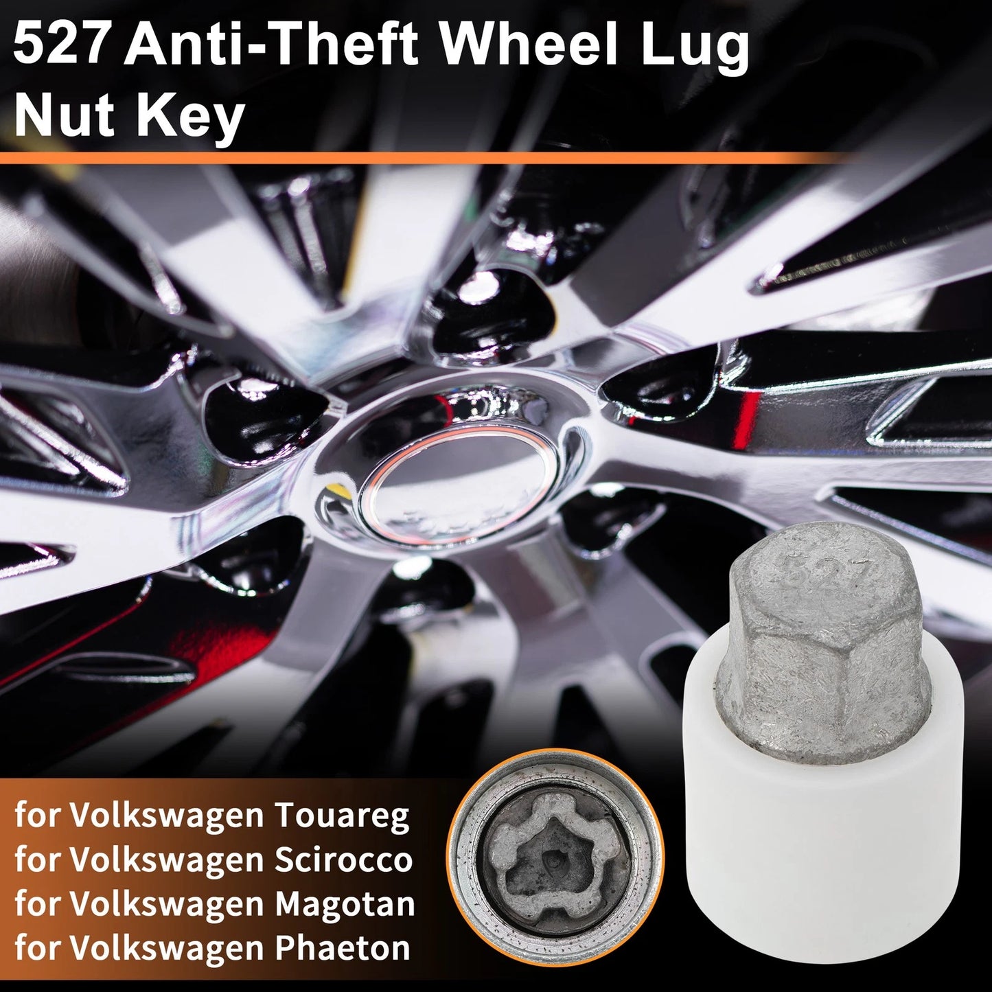 Wheel Lock Lug Nut for Volkswagen Touareg (2004–2017) #527