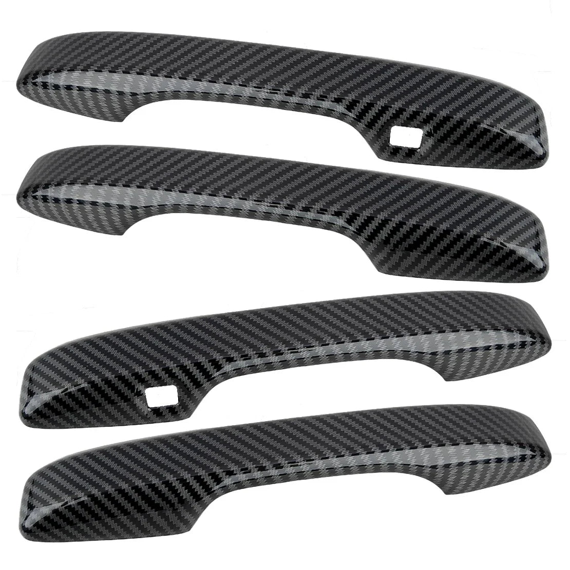 4 x Carbon Fiber Style Exterior Door Handle Covers for Honda CR-V (2023-2024)