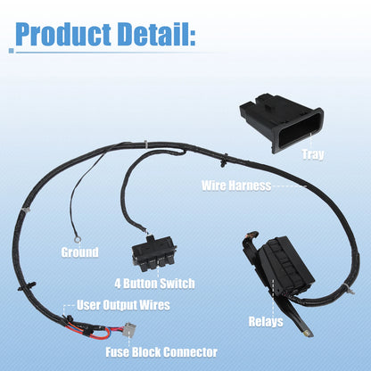 In-Dash Auxiliary Upfitter Switch Panel for Ford F250 F350 (2005–2007) 5C3Z14A303AA