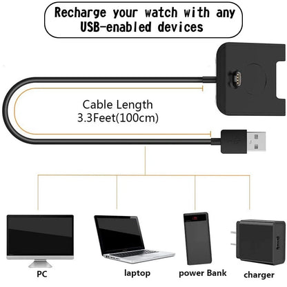 USB Charging Cable for Garmin Fenix 5 5S 5X Vivoactive 3 Vivosport (2017–2020)