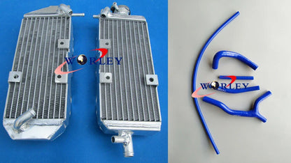 Aluminum Radiator & Black Hose for Suzuki RM125 (1992-1995)  2-Stroke