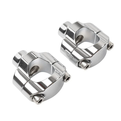 1.25" Handlebar Risers for Harley Softail FXSTC Custom (2006-Current) Chrome