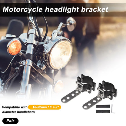 Light Bar Mounting Bracket Set of 2 for Motorcycle (Universal)