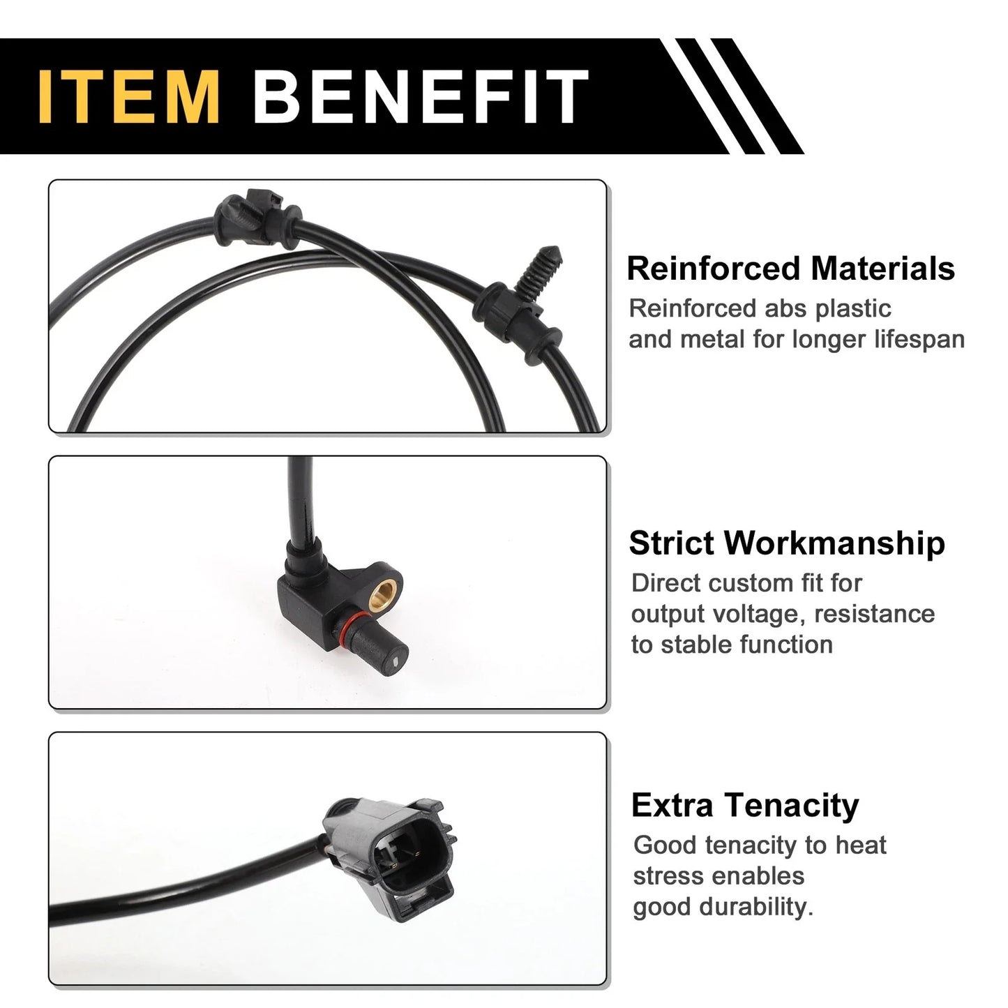ABS Wheel Speed Sensor for Dodge Ram 3500 2003-2005 Front Left & Right