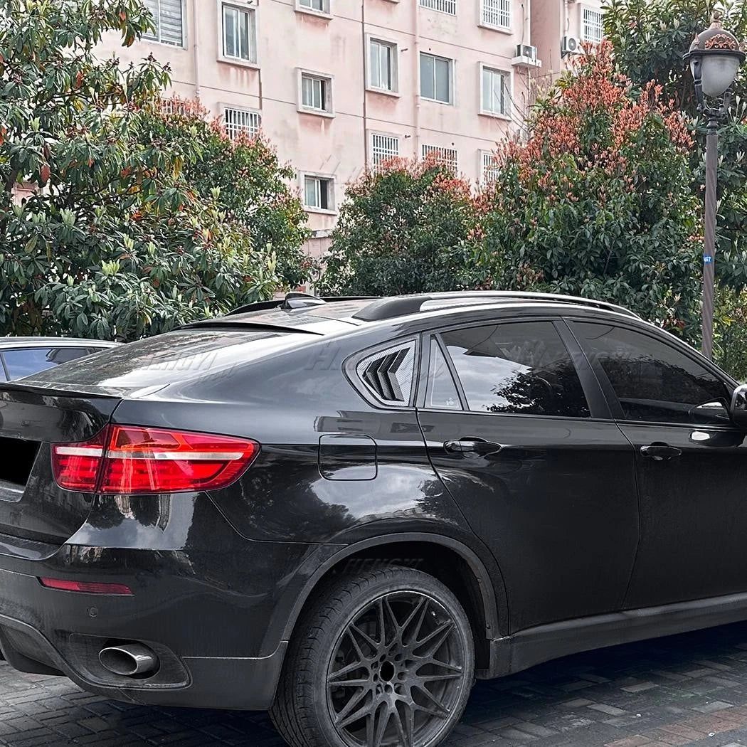 Rear Side Window Louver Vent Cover Trim Add-On for BMW X6 (2008–2014)