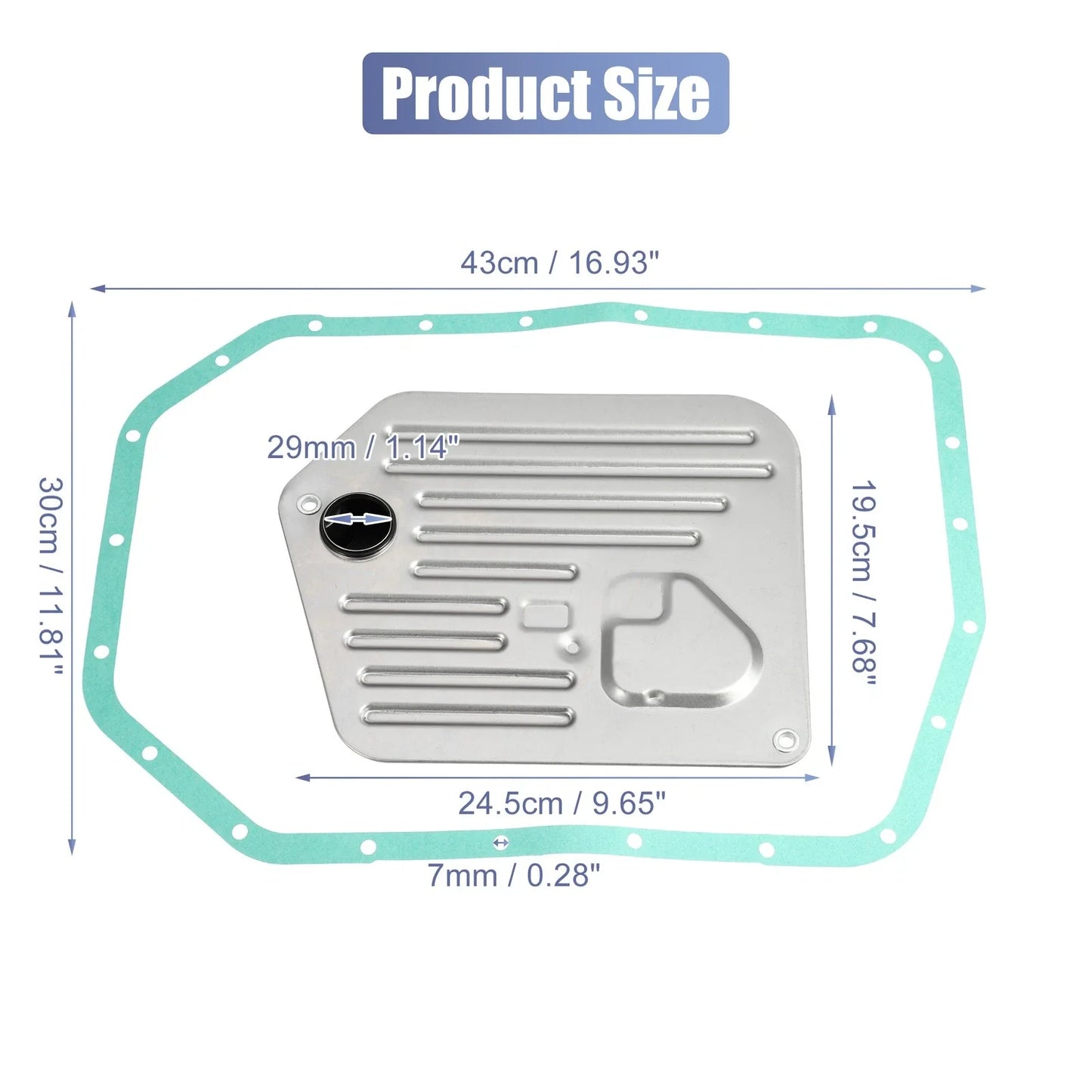 1 x Transmission Filter Oil Pan Gasket Kit for BMW 740iL Base
