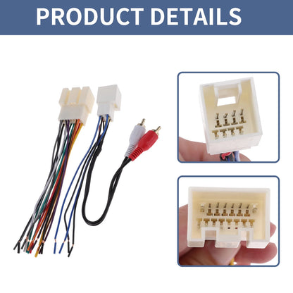Set of 2 Car Stereo CD Player Wiring Harness for Ford Crown Victoria (1998–2001)