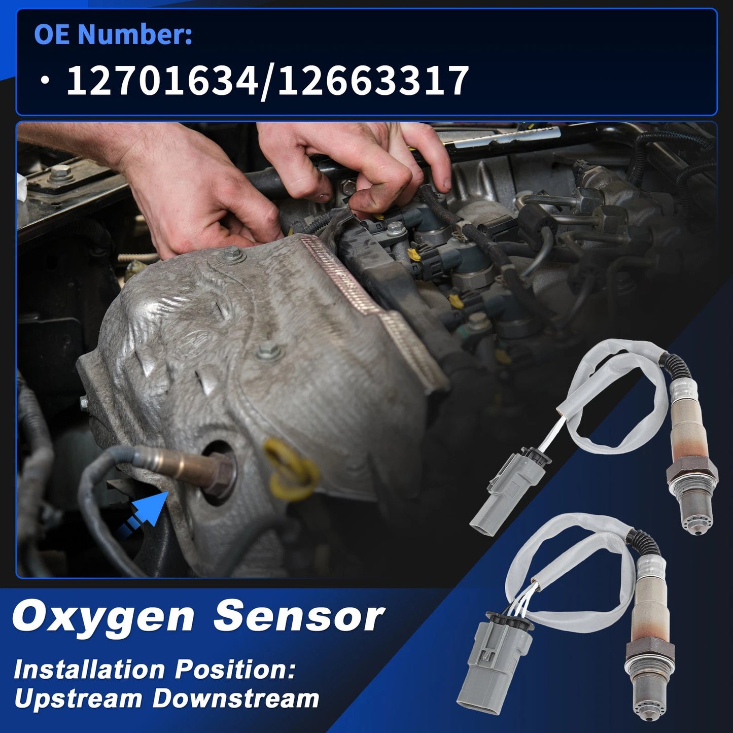 2X Upstream Downstream Oxygen Sensor for Chevrolet Cruze 1.4L (2016–2019)