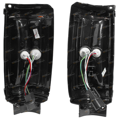 LH+RH Black Corner Lights Pair for Mitsubishi Triton ME MF MG MH MJ(1986-1996)