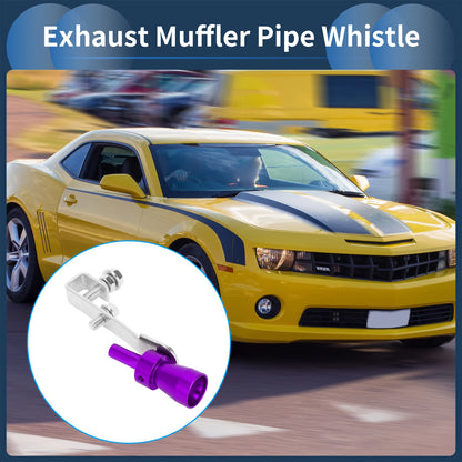 Set of 1 Turbo Sound Exhaust Muffler Pipe Whistle for Universal Fit