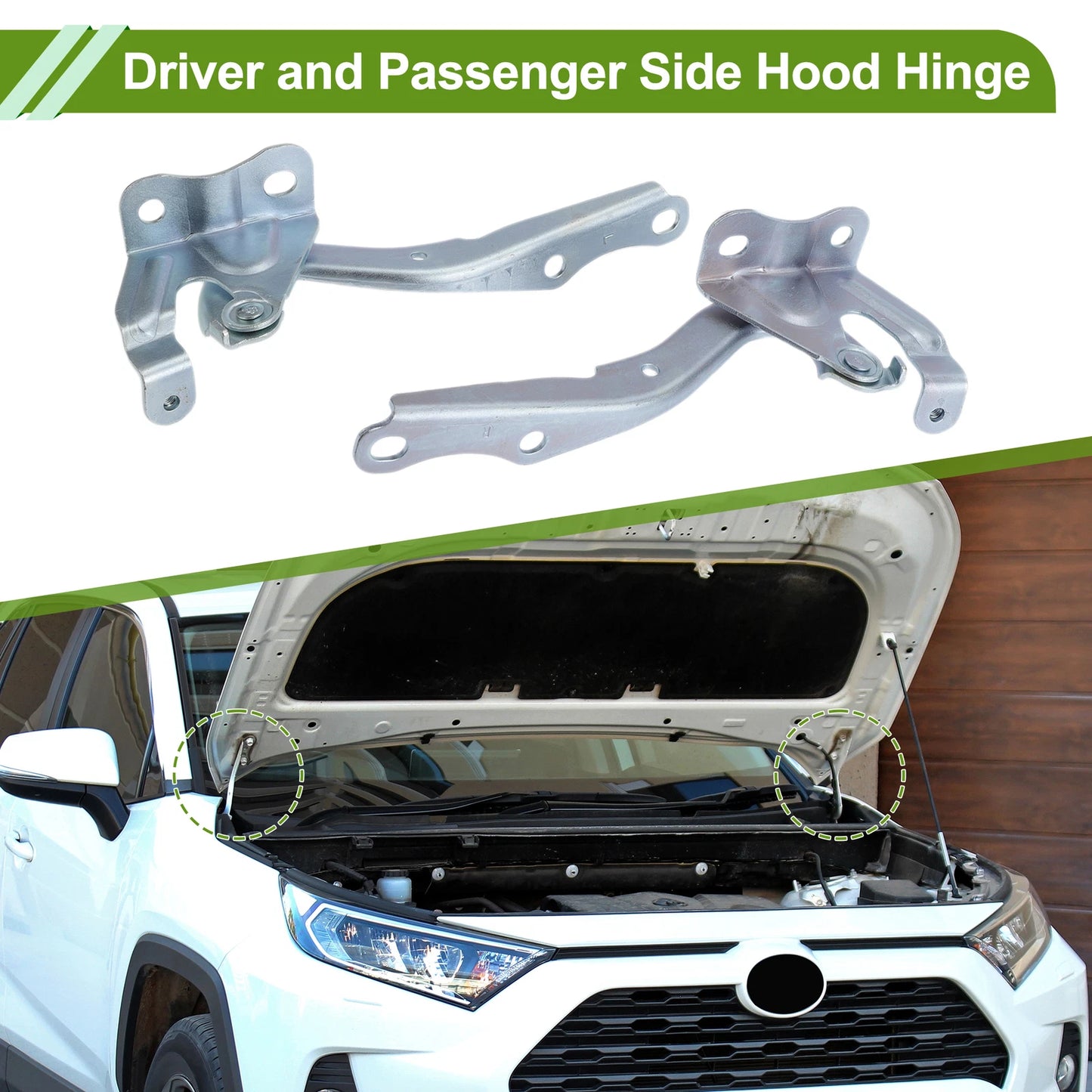 Hood Hinges for Toyota Corolla (2009–2013) 1 Pair No. 5342002170