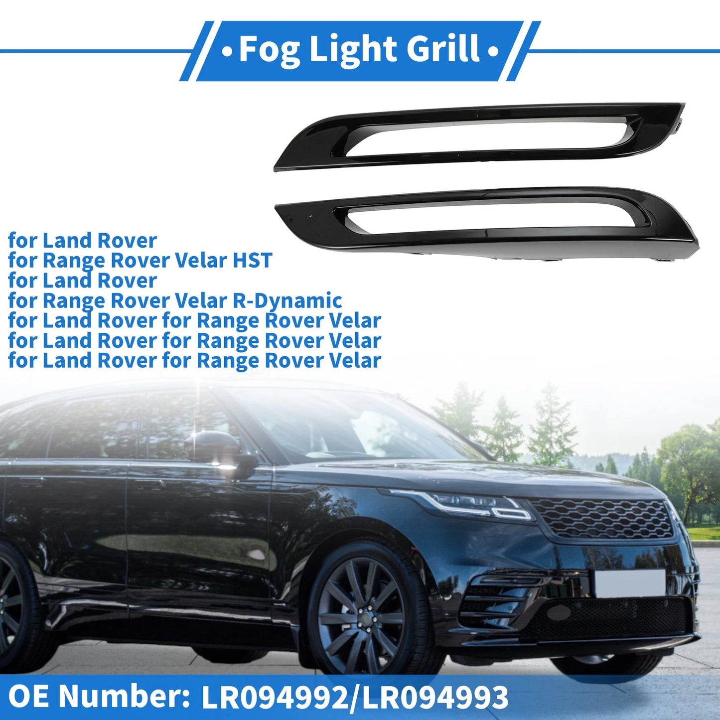 Front Bumper Fog Light Cover No.LR094992 for Land Rover Range Rover (–)
