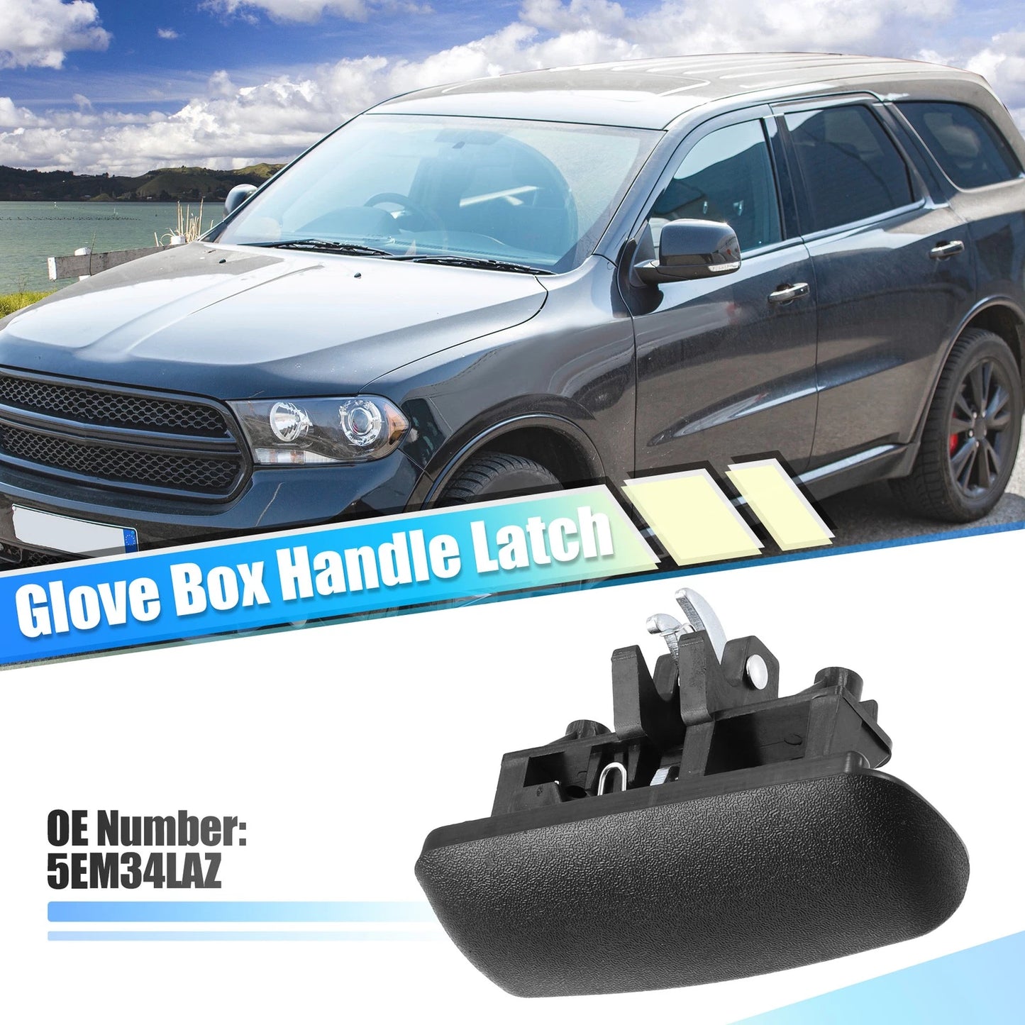Glove Box Latch Handle for Dodge Dakota, Durango (5EM34LAZ)