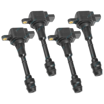 Set of 4 Ignition Coils for Nissan X-Trail T30 4cyl 2.5L QR25DE 2001~2007