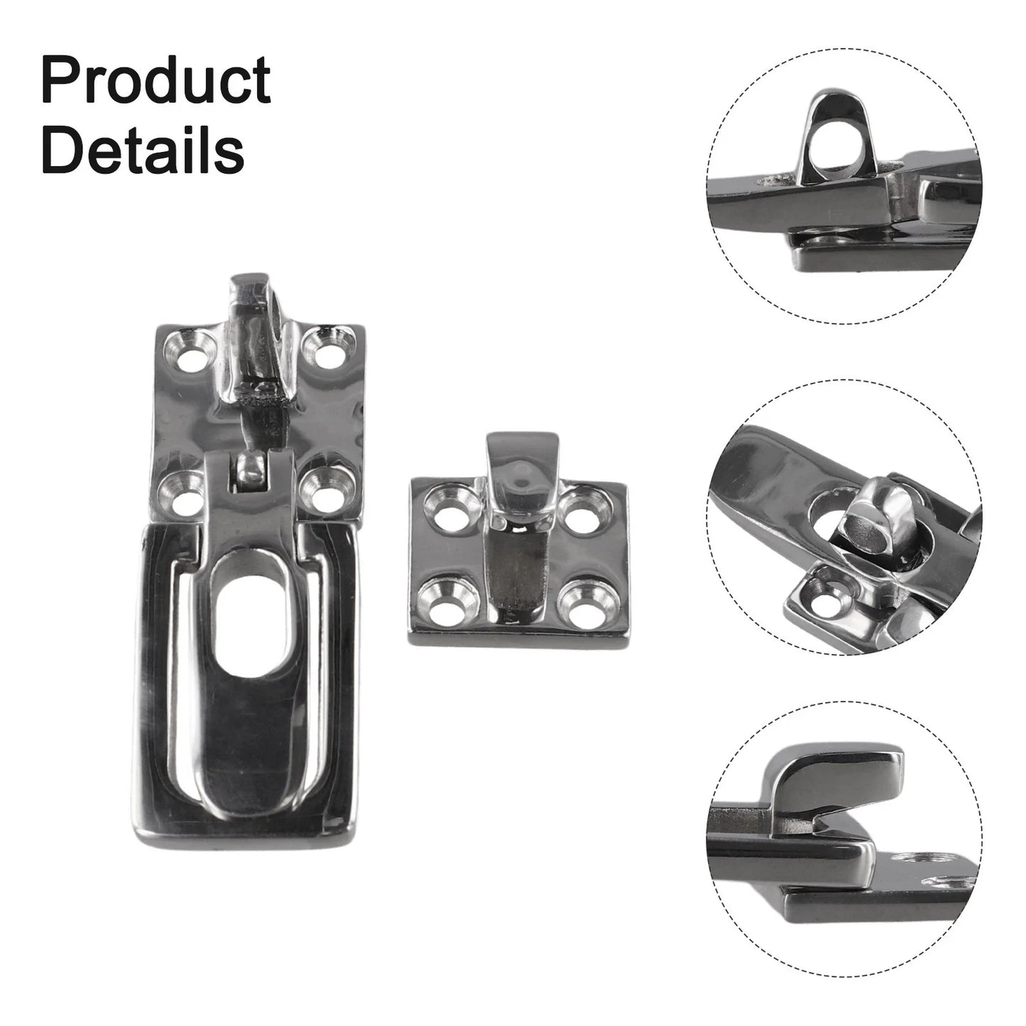 Heavy Duty Anti Rattle Door Lock Latch Clamp for Marine 316 Stainless Steel