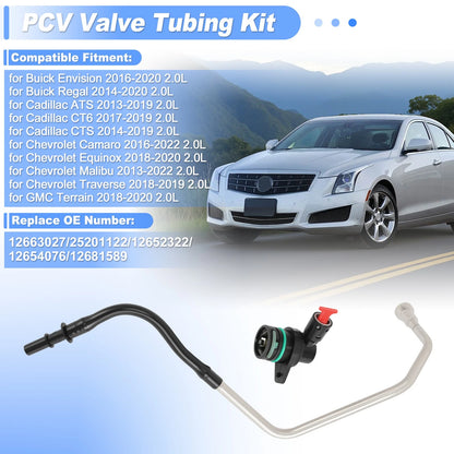 PCV Valve Crankcase Ventilation Tube for Buick Cadillac Chevy GMC