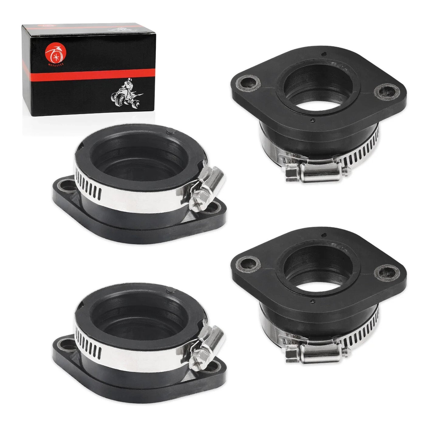 4 x Intake Manifold Boots for Kawasaki KZ1000M CSR KZ1000B/K LTD (1981–1982)