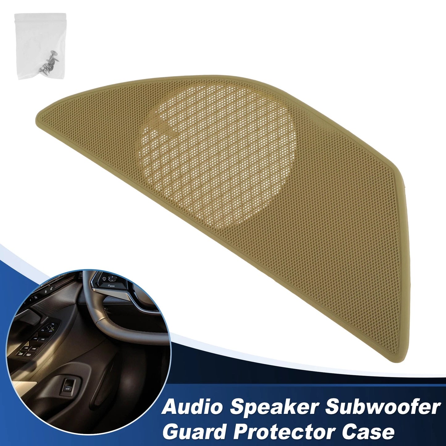 Speaker Grills Cover for BMW 5 Series (2010–2017) Left Door Plastic Beige