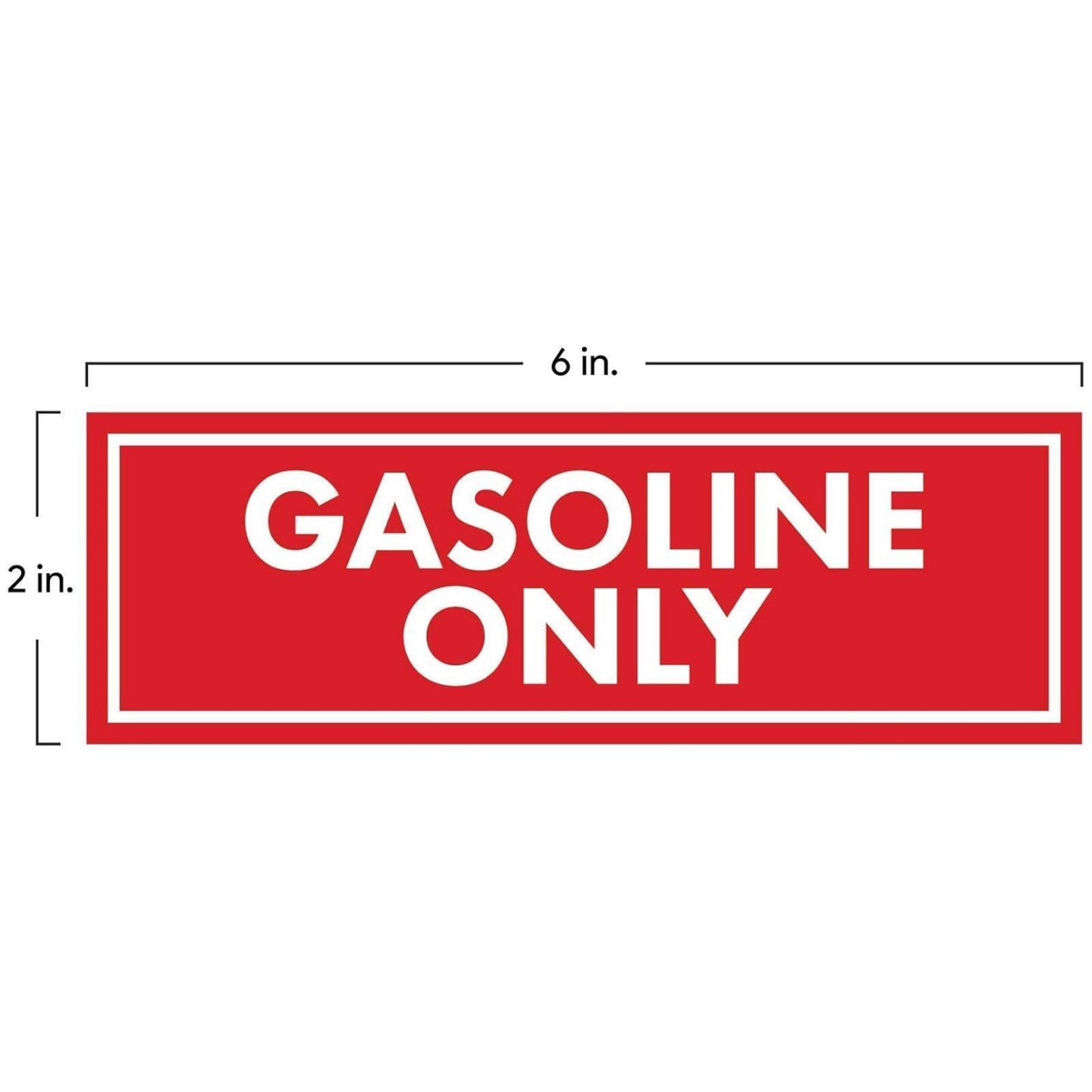 Set of 4 Diesel Fuel Only Stickers for Fuel Door