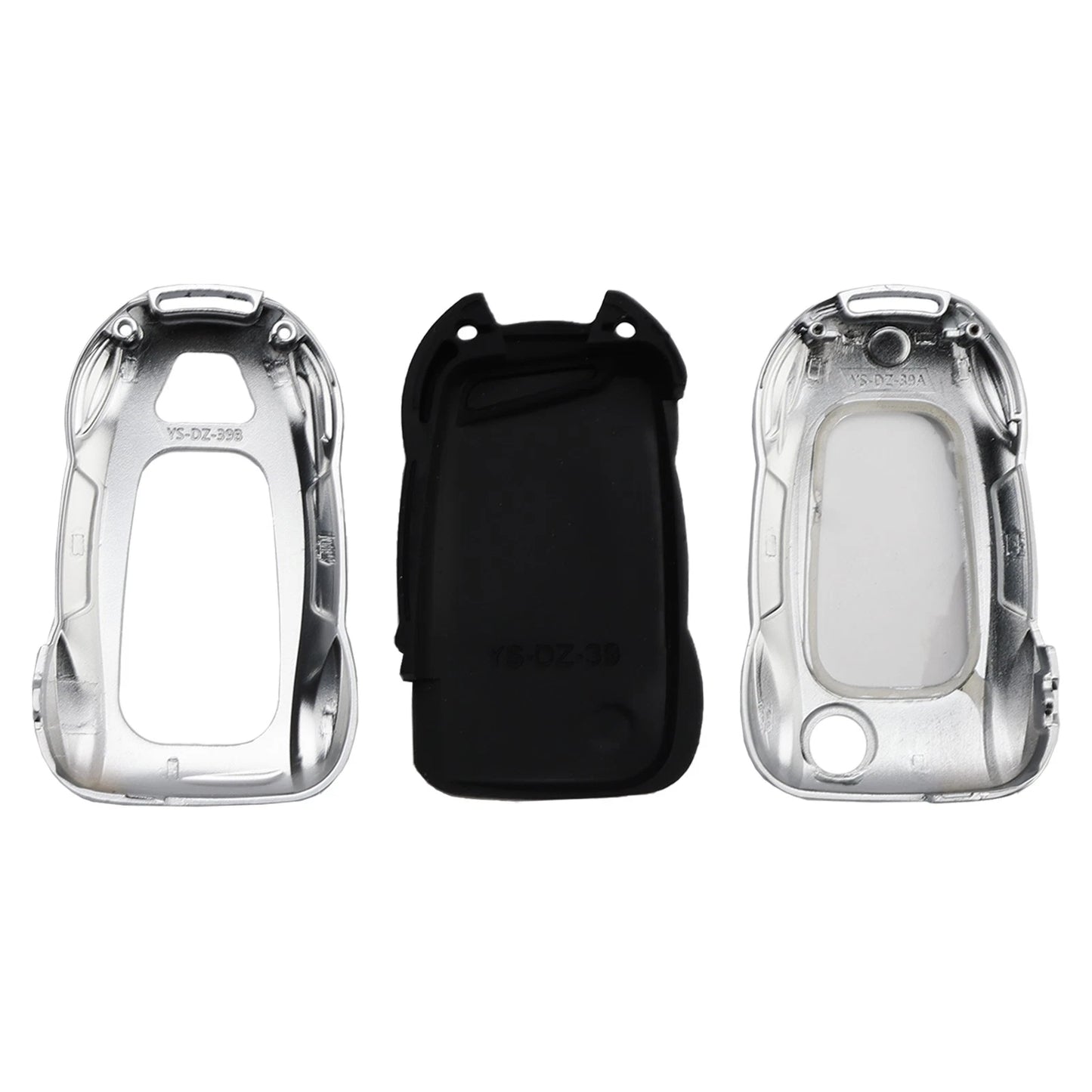 Leather Alloy Zinc Key Case Cover for VW Polo, Skoda (2010–2023)