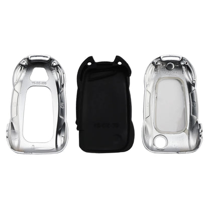 Leather Alloy Zinc Key Case Cover for VW Polo, Skoda (2010–2023)