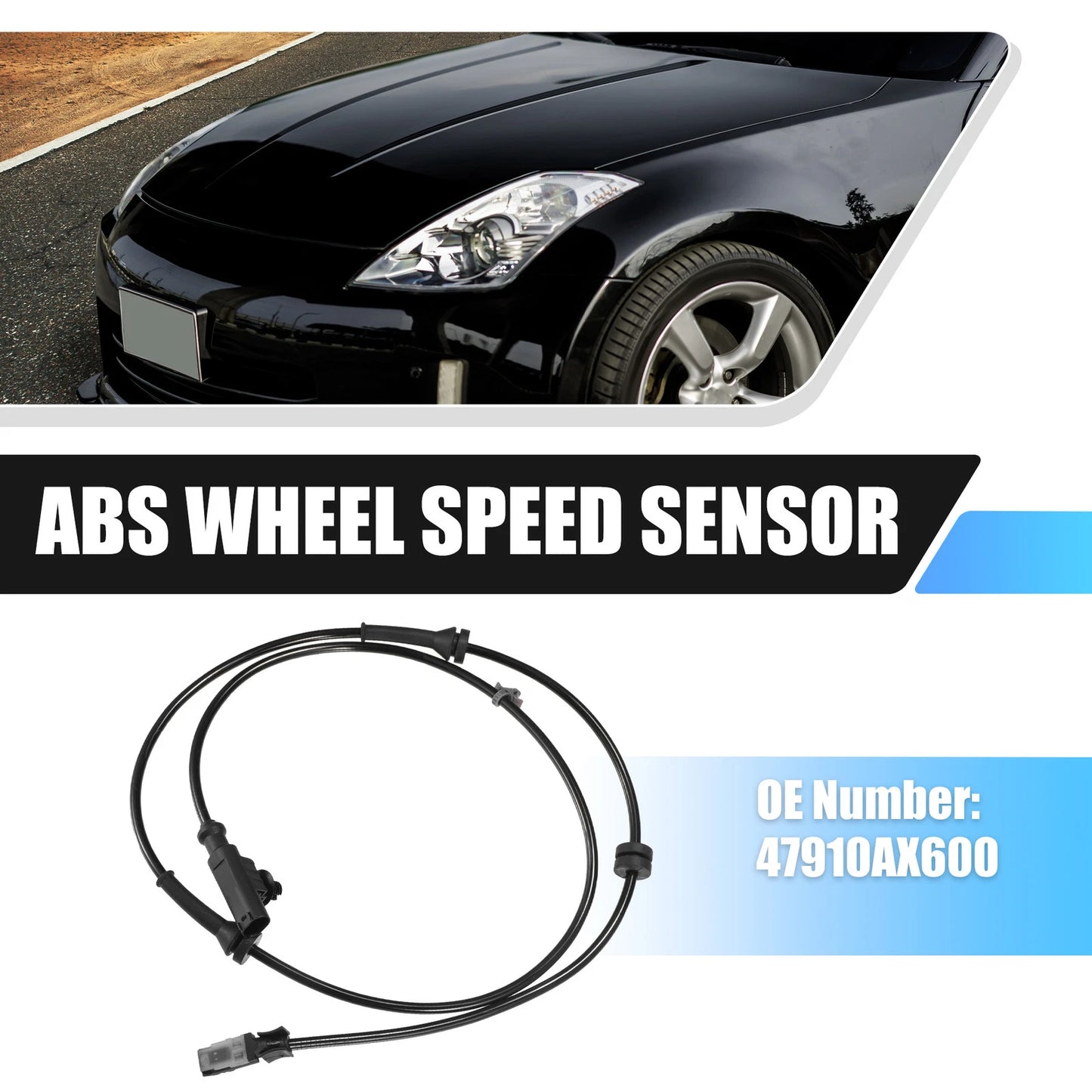 ABS Wheel Speed Sensor Set of 2 for Nissan Mk3 (2003–2010) No. 47910AX600