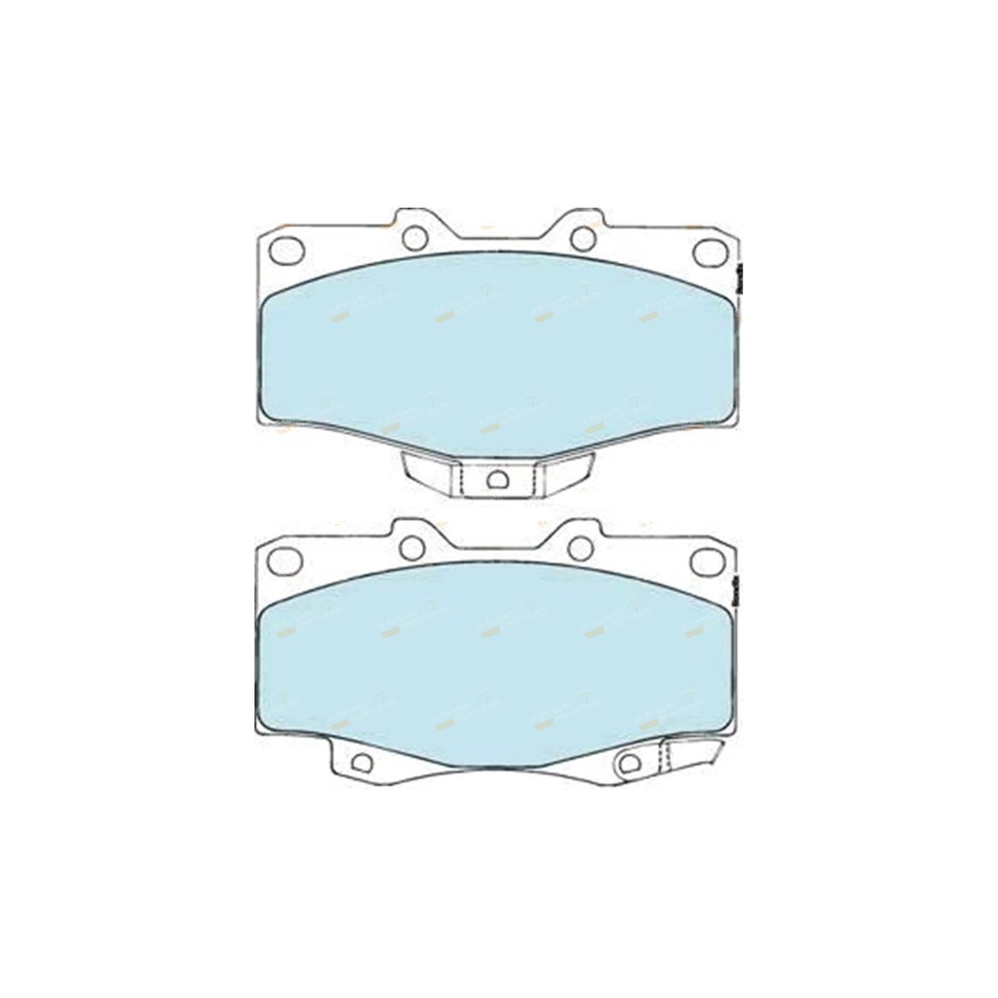 Set of 4 Bendix HD Front Disc Brake Pads for Landcruiser 70 Series (1990–1999)