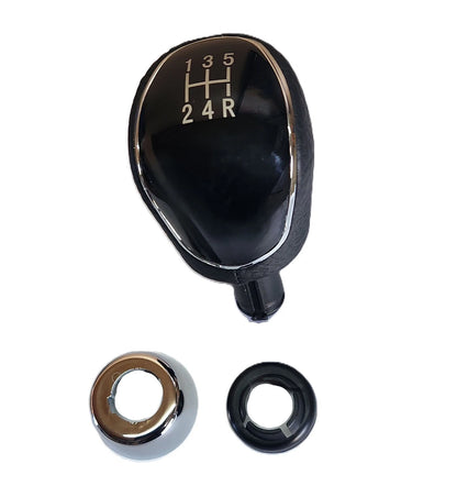 5-Speed Manual Leather Gear Shifter Knob for Ford Fiesta Focus S-Max Mondeo