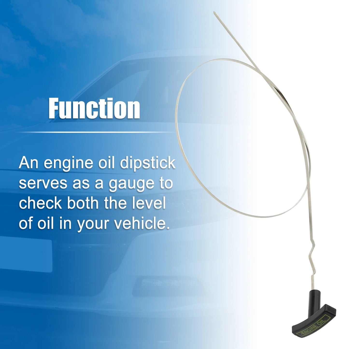 Engine Oil Fluid Level Dipstick for Ford E-350 Club Wagon (No.F81Z6750DA)