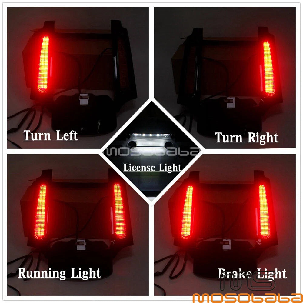 Rear Fender Extension with LED Light for Harley Touring CVO Road Glide (2015-2023)