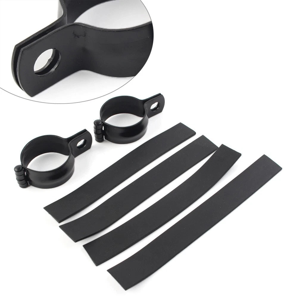 32MM-41MM Front Fork Mount Bracket Turn Signal Light Clamp for Motor Black