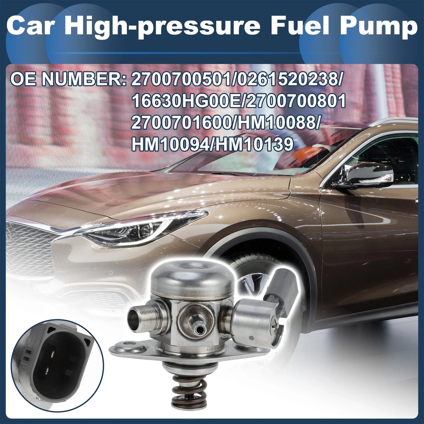 High Pressure Fuel Pump for Infiniti QX30 (2017-2019) 2 x Fuel Pump Assemblies